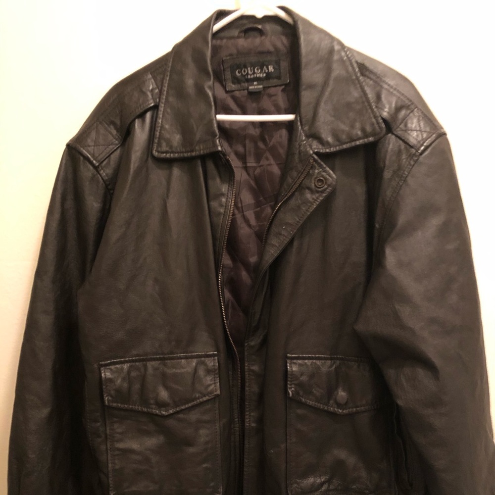 Men Leather  Coat